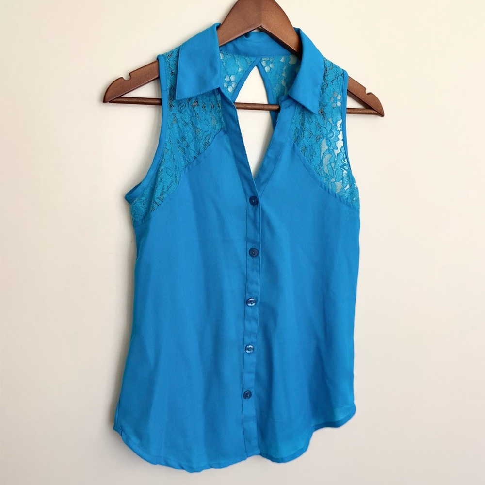 Overdrive | Sleeveless Lace Blouse
